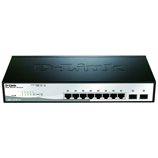 D-Link 10-Port Gigabit Switch Layer2 Smart DGS-1210-10/E